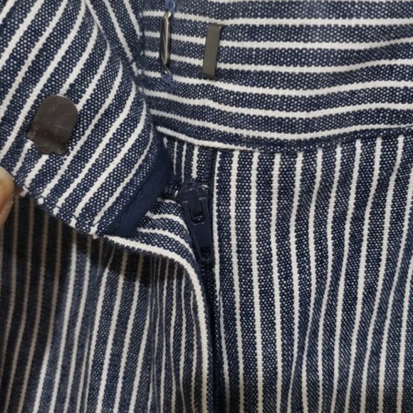 Straight Leg Pinstriped Denim Pants *Size 10P - Picture 4 of 7